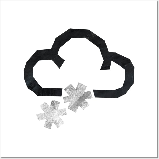 Snow cloud Wall Art by Babban Gaelg